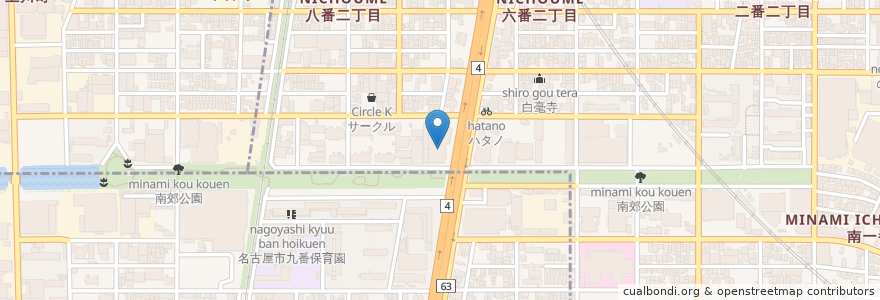 Mapa de ubicacion de モスバーガー en اليابان, 愛知県, 名古屋市, 熱田区.