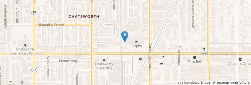 Mapa de ubicacion de Strawhat en United States, California, Los Angeles County, Los Angeles.