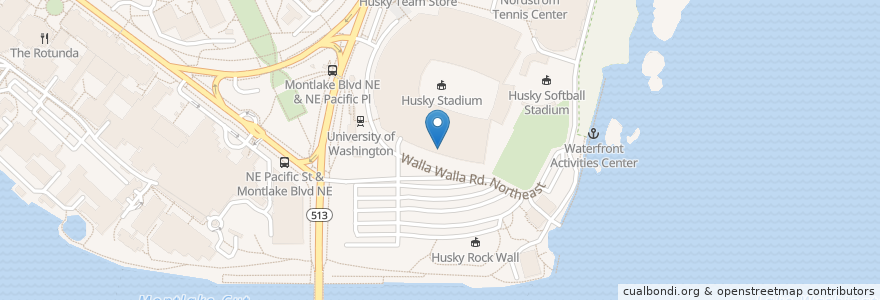 Mapa de ubicacion de Sports Medicine Center en ایالات متحده آمریکا, واشنگتن, King County, Seattle.