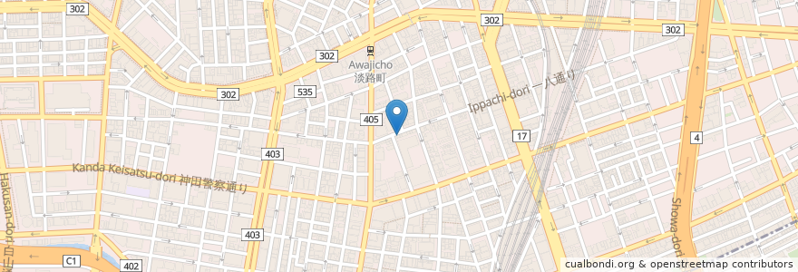 Mapa de ubicacion de 八ツ手屋 en 일본, 도쿄도, 치요다.