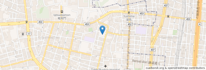 Mapa de ubicacion de Tempura Tensho en Japan, Tokyo.