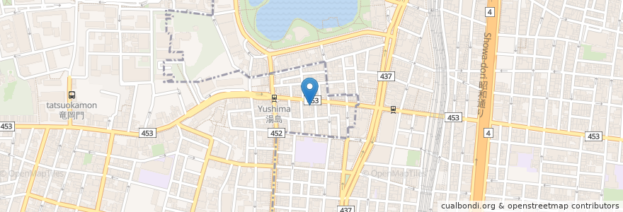 Mapa de ubicacion de みつばち en 일본, 도쿄도, 다이토구.