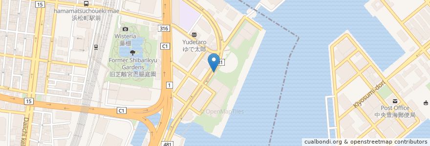 Mapa de ubicacion de 鼈甲鮨 en Japonya, 東京都, 港区.