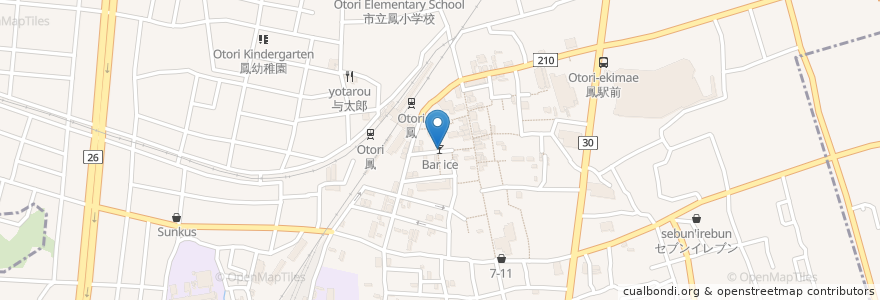 Mapa de ubicacion de Bar ice en Japan, Osaka Prefecture, Sakai, Nishi Ward.