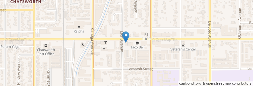 Mapa de ubicacion de Best Hikari Sushi en United States, California, Los Angeles County, Los Angeles.