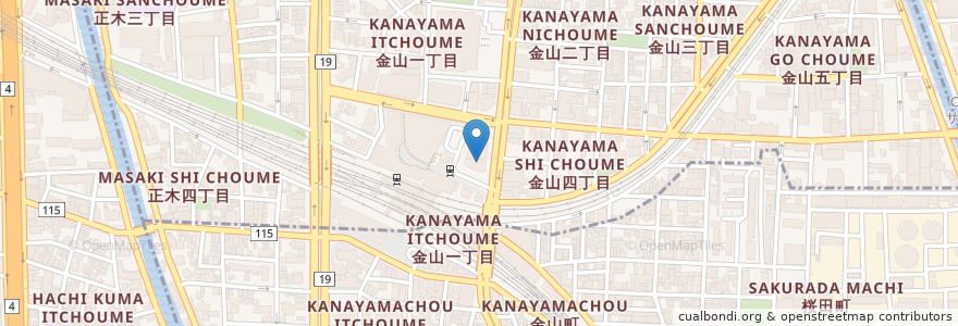Mapa de ubicacion de ませ調剤薬局 en 日本, 愛知県, 名古屋市.