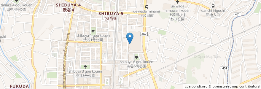 Mapa de ubicacion de 幸楽苑 en Japón, Prefectura De Kanagawa, 大和市.