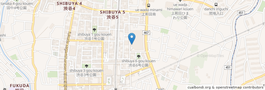 Mapa de ubicacion de 瀬戸うどん en Japon, Préfecture De Kanagawa, 大和市.