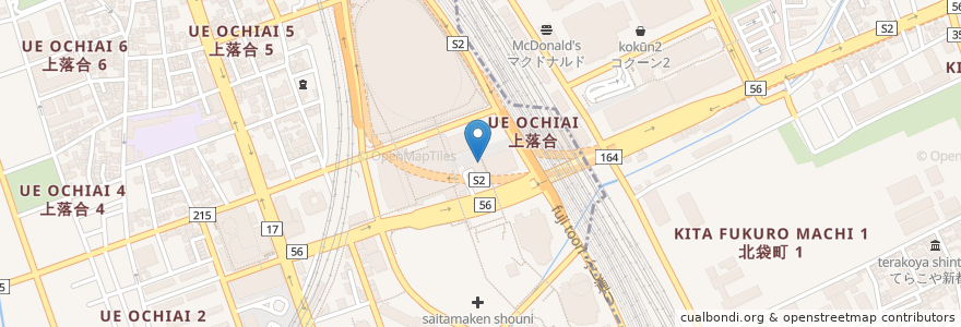 Mapa de ubicacion de EXCELSIOR CAFFE en Giappone, Prefettura Di Saitama, さいたま市, 中央区, 大宮区.