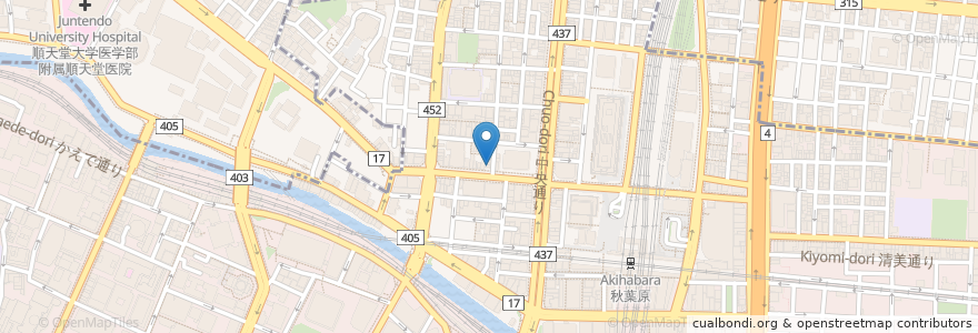 Mapa de ubicacion de 最強油そば 春日亭 en Jepun, 東京都, 千代田区.