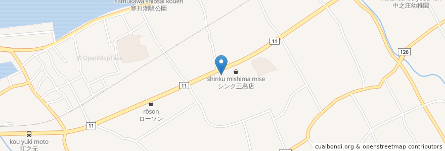 Mapa de ubicacion de がんば亭三島店 en Япония, Эхимэ, 四国中央市.