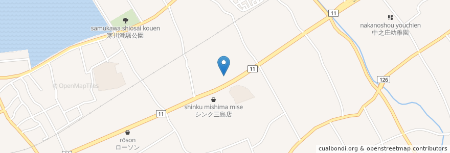 Mapa de ubicacion de 山口里の店 en 日本, 愛媛県, 四国中央市.