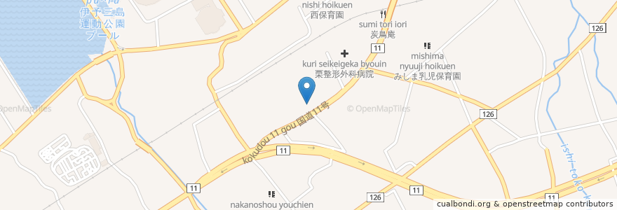 Mapa de ubicacion de ガスト 伊予三島店 en Japan, 愛媛県, 四国中央市.