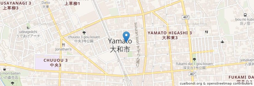 Mapa de ubicacion de Dik en Япония, Канагава, Ямато.