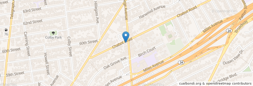 Mapa de ubicacion de Takara Sushi Restaurant en Stati Uniti D'America, California, Contea Di Alameda, Oakland.
