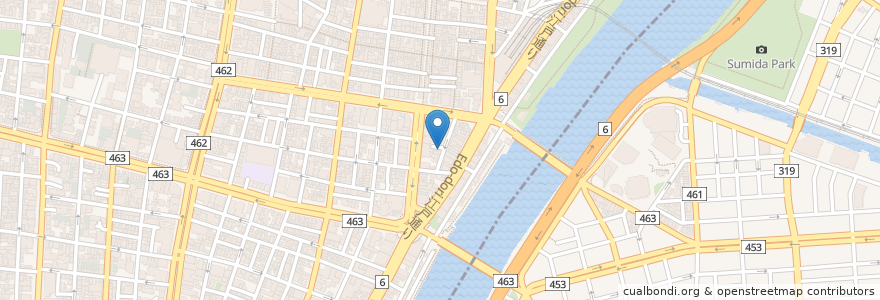 Mapa de ubicacion de Origin Dining en 日本, 东京都/東京都, 台東区.