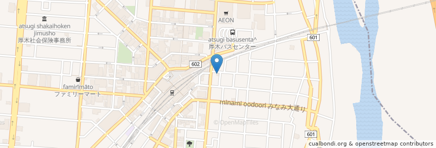 Mapa de ubicacion de まんま en Jepun, 神奈川県, 厚木市.