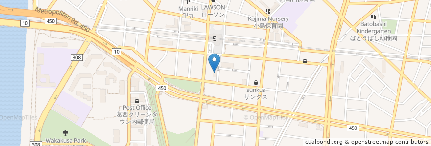 Mapa de ubicacion de 京都 きん家 en Jepun, 東京都, 江戸川区.