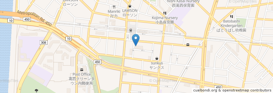 Mapa de ubicacion de とり鉄 en اليابان, 東京都, 江戸川区.