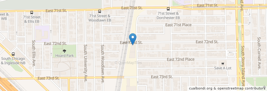 Mapa de ubicacion de Black Cinema House en United States, Illinois, Chicago.