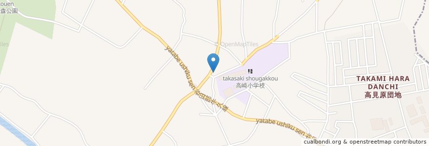 Mapa de ubicacion de 八坂神社 en 日本, 茨城県, つくば市.