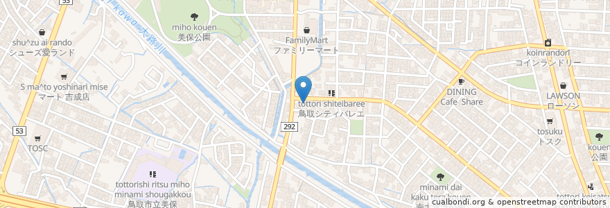 Mapa de ubicacion de 愛花夢 en 日本, 鳥取県, 鳥取市.