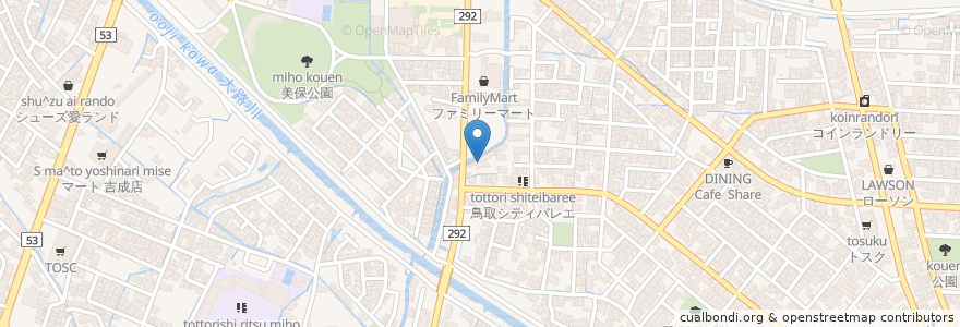 Mapa de ubicacion de 大覚寺クリニック en ژاپن, 鳥取県, 鳥取市.