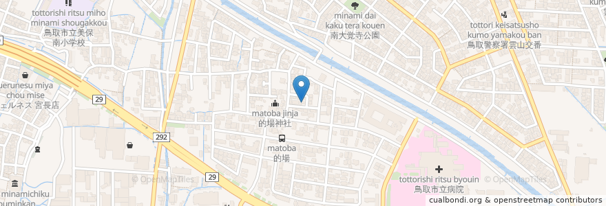 Mapa de ubicacion de CALME Sante en 일본, 돗토리현, 鳥取市.