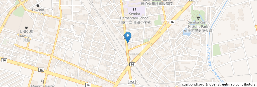 Mapa de ubicacion de 居酒屋ちょっと en Japan, Präfektur Saitama, 川越市.