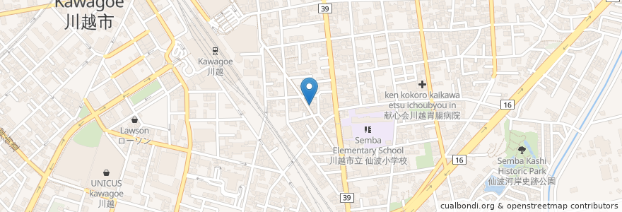 Mapa de ubicacion de イルカ薬局 en 日本, 埼玉県, 川越市.
