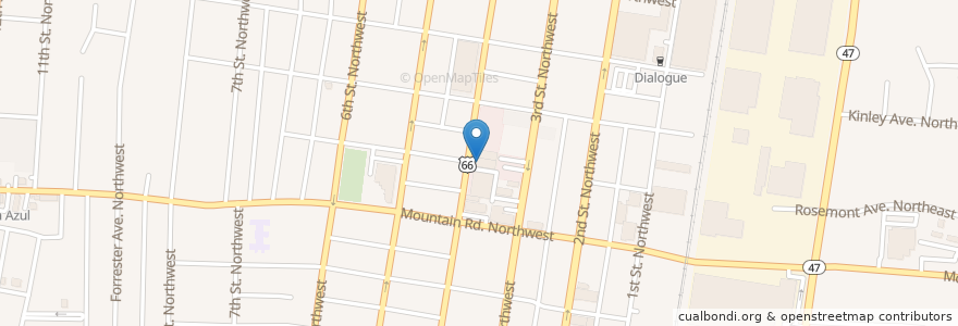 Mapa de ubicacion de St. Martin's Hospitality Center en Amerika Syarikat, New Mexico, Bernalillo County, Albuquerque.