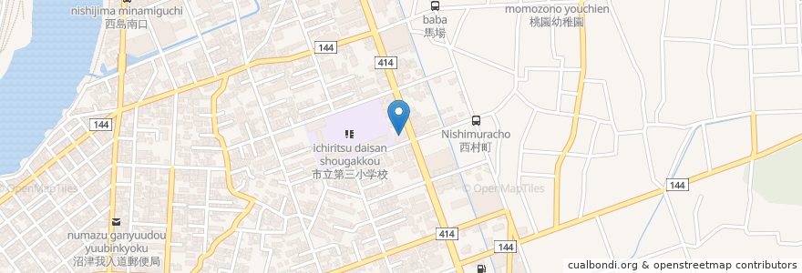Mapa de ubicacion de ガスト en Japan, 静岡県, 沼津市.