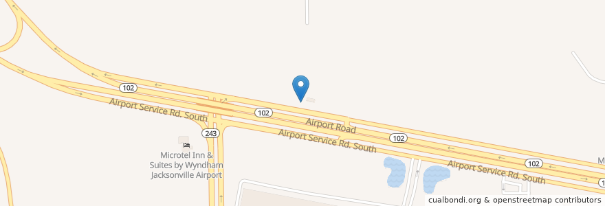 Mapa de ubicacion de Ace Rent A Car en Amerika Birleşik Devletleri, Florida, Duval County, Jacksonville.