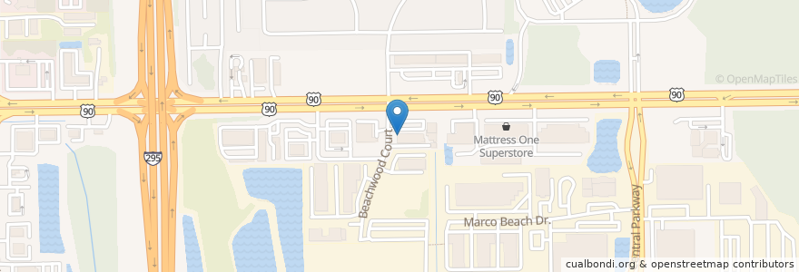 Mapa de ubicacion de Jimmy John's en Estados Unidos Da América, Flórida, Condado De Duval, Jacksonville.
