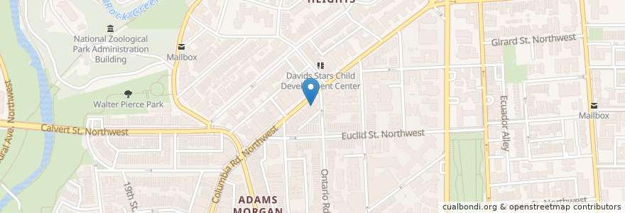 Mapa de ubicacion de Adams Morgan Dentistry en Stati Uniti D'America, Washington, Washington.