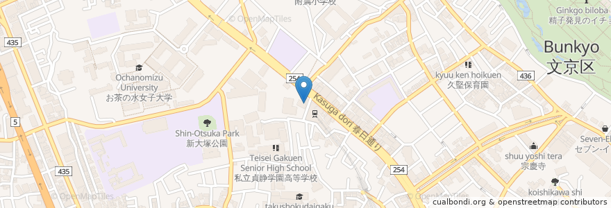 Mapa de ubicacion de 札幌軒 en Giappone, Tokyo, 文京区.