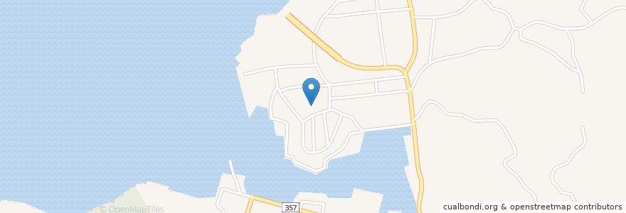 Mapa de ubicacion de 大崎上島町 en 日本, 広島県, 豊田郡, 大崎上島町.