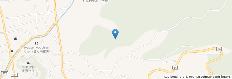 Mapa de ubicacion de 府中町 en اليابان, 広島県, هيروشيما, 安芸郡, 府中町.