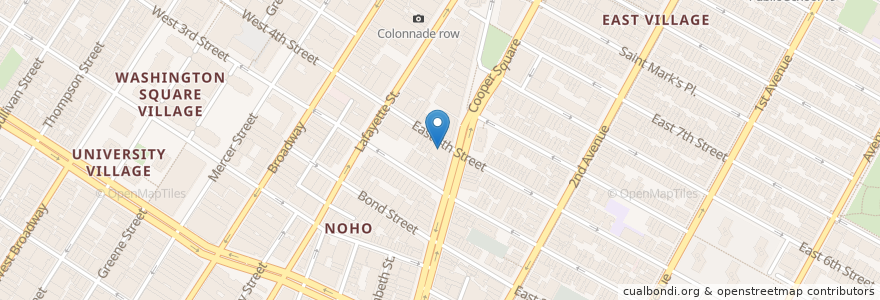 Mapa de ubicacion de BBar & Grill en 美利坚合众国/美利堅合眾國, 纽约州 / 紐約州, 纽约, 纽约县, Manhattan Community Board 3, Manhattan.
