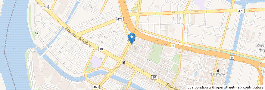 Mapa de ubicacion de フレッシュネスバーガー en Japan, Tokio, 江東区.