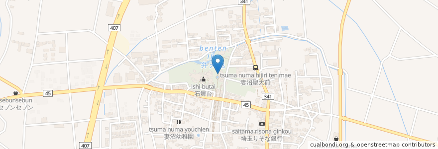 Mapa de ubicacion de 境内トイレ en Japan, Präfektur Saitama, 熊谷市.