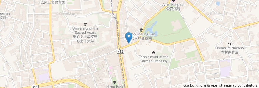 Mapa de ubicacion de Soup Stock en اليابان, 東京都, 港区.