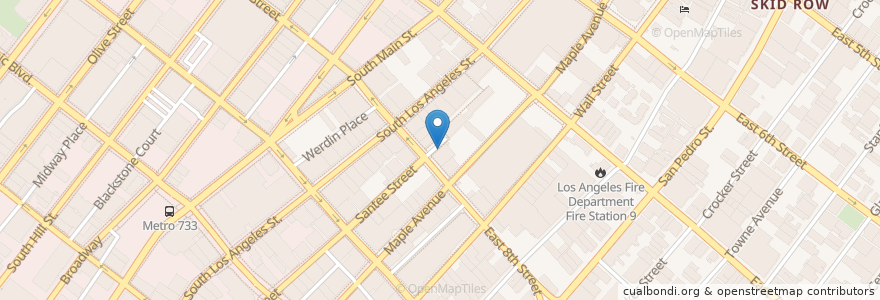 Mapa de ubicacion de No Ghost Bears en États-Unis D'Amérique, Californie, Los Angeles County, Los Angeles.
