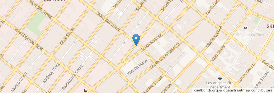 Mapa de ubicacion de Terroni en 미국, 캘리포니아주, Los Angeles County, 로스앤젤레스.