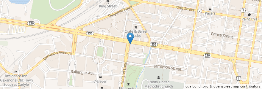 Mapa de ubicacion de CVS Pharmacy en Amerika Syarikat, Virginia, Alexandria.