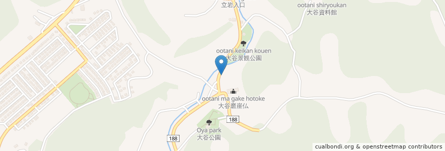 Mapa de ubicacion de 大谷寺　坂東三十三所観音霊場 en 日本, 栃木県, 宇都宮市.