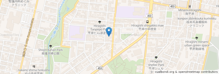 Mapa de ubicacion de 吉田学園やしの木保育園 en Japonya, 北海道, 石狩振興局, 札幌市, 豊平区.