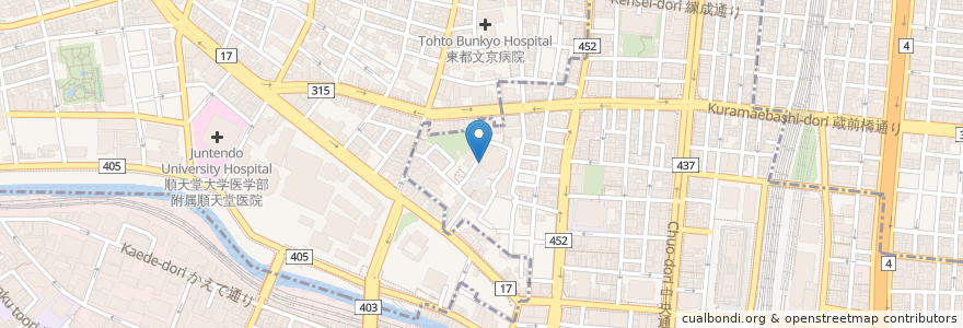 Mapa de ubicacion de 神田明神(本殿左隣) en Japan, Tokio, 文京区, 千代田区.