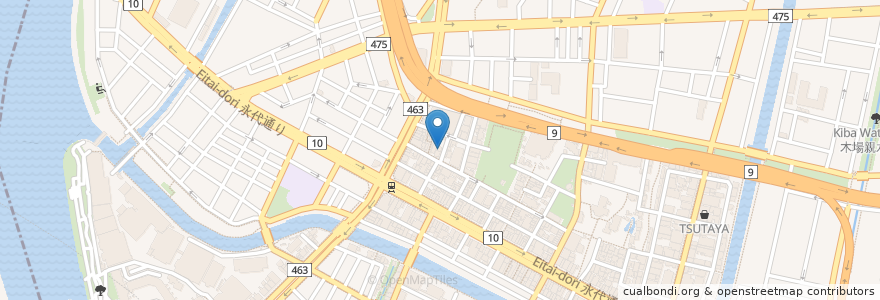 Mapa de ubicacion de パディントン en Japon, Tokyo, 江東区.