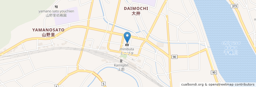 Mapa de ubicacion de 喫茶ヨット en 日本, 兵庫県, 赤穂郡, 上郡町.
